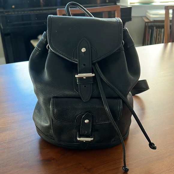 GAP Bags Vintage Gap Leather Backpack Poshmark